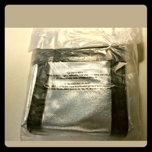 Victoria Secret Large Silver & Black Tote